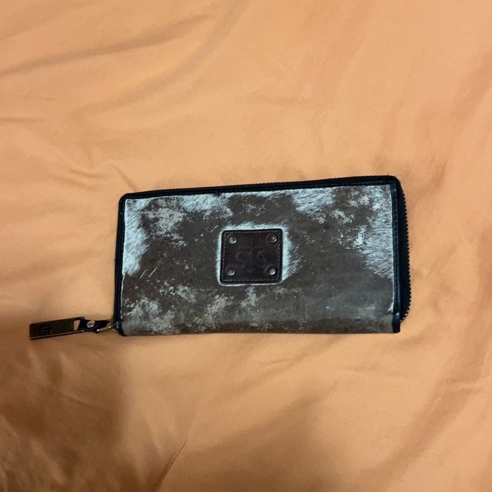 Western cow print wallet